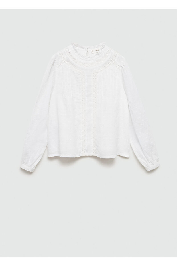 Weiße Mädchenbluse 77094764 - 1