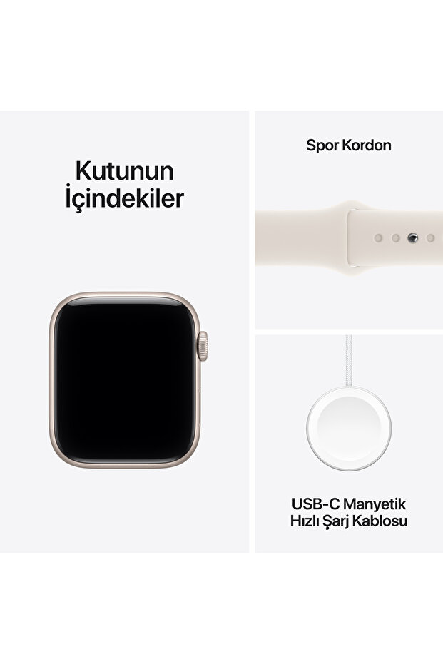 Watch SE 3 GPS, 40mm Yıldız Işığı Alüminyum Kasa ve Yıldız Işığı Spor Kordon - M/L - 8