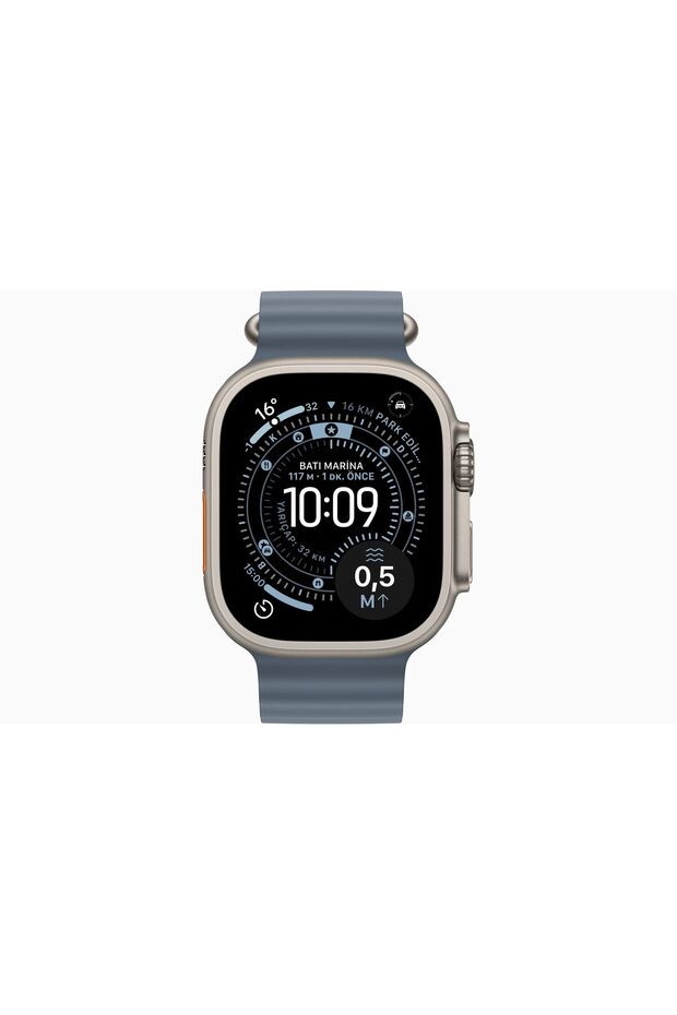 Watch Ultra 3 GPS + Cellular, 49 mm Natürel Titanyum Kasa ve Demir Mavisi Ocean Kordon - 2