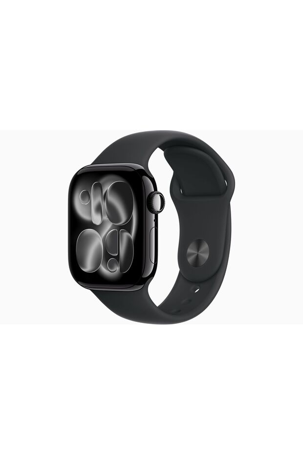 Watch Series 11 GPS, 42 mm Simsiyah Alüminyum Kasa ve Siyah Spor Kordon - M/L - 1