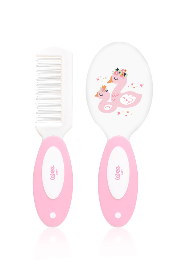 Fırça Tarak Seti Pembe - 1