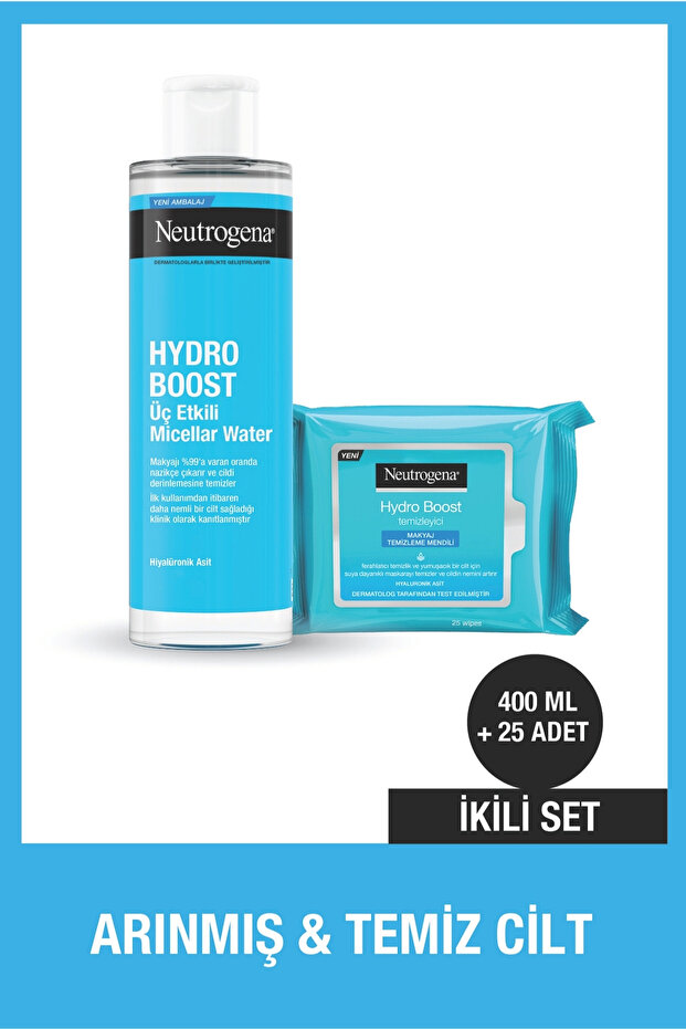 Hydro Boost Micellar Water 400 ml Hydro Boost Temizleme Mendili - 1