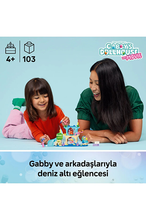 ® Gabby’s Dollhouse Deniz Kızı Gabby’nin Akvaryum Macerası 11204 - 4+ Oyuncak Yapım Seti (103P) - 5