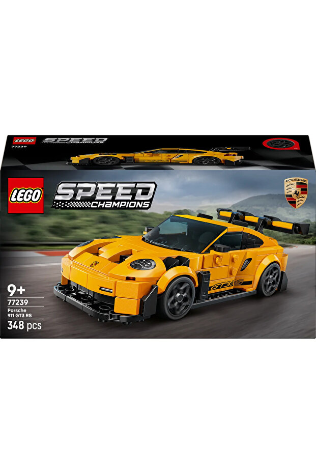 ® Speed Champions Porsche 911 GT3 RS Süper Araba 77239 – 9+ için Oyuncak Araba Yapım Seti (348P) - 4