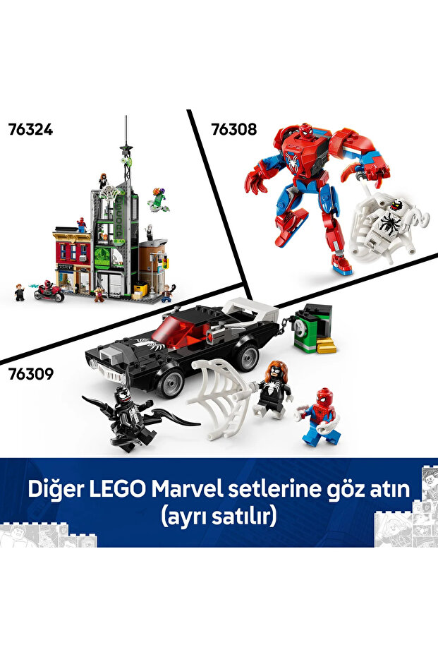 ® ǀ Marvel Örümcek Adam, Oscorp'a Karşı 76324 – 10 Yaş Üzeri Çocuklar için Oyuncak Seti (808p) - 11