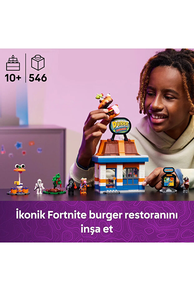 ® Fortnite® Durrr Burger Restoranı 77076 - 10+ Çocuklar için Yaratıcı Oyuncak Yapım Seti (546P) - 6