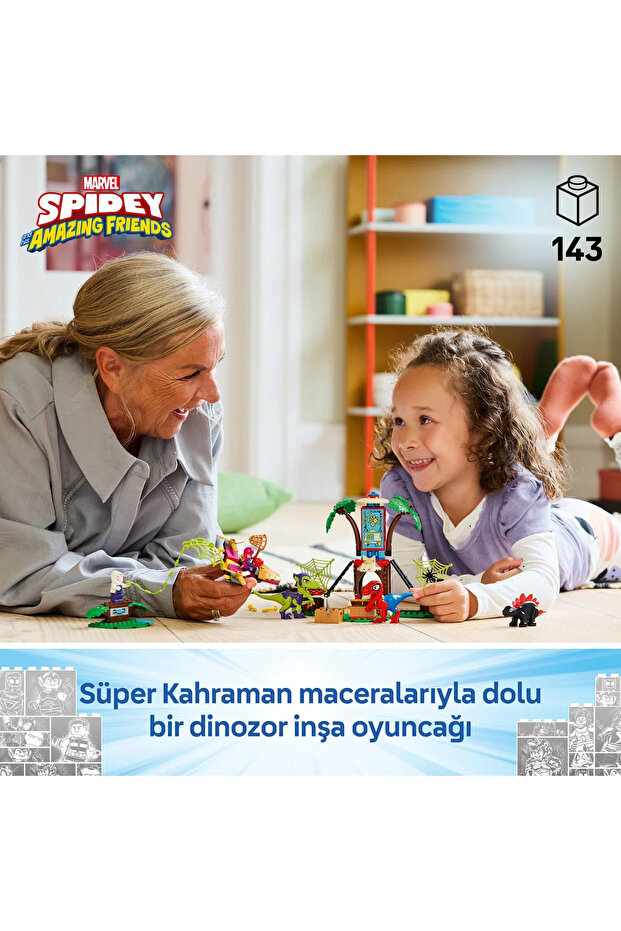 ® Marvel Ağaç Ev Karargahında Spidey ve Gobby'nin Raptor Savaşı 11200 - 4+ Oyuncak Seti (143P) - 6