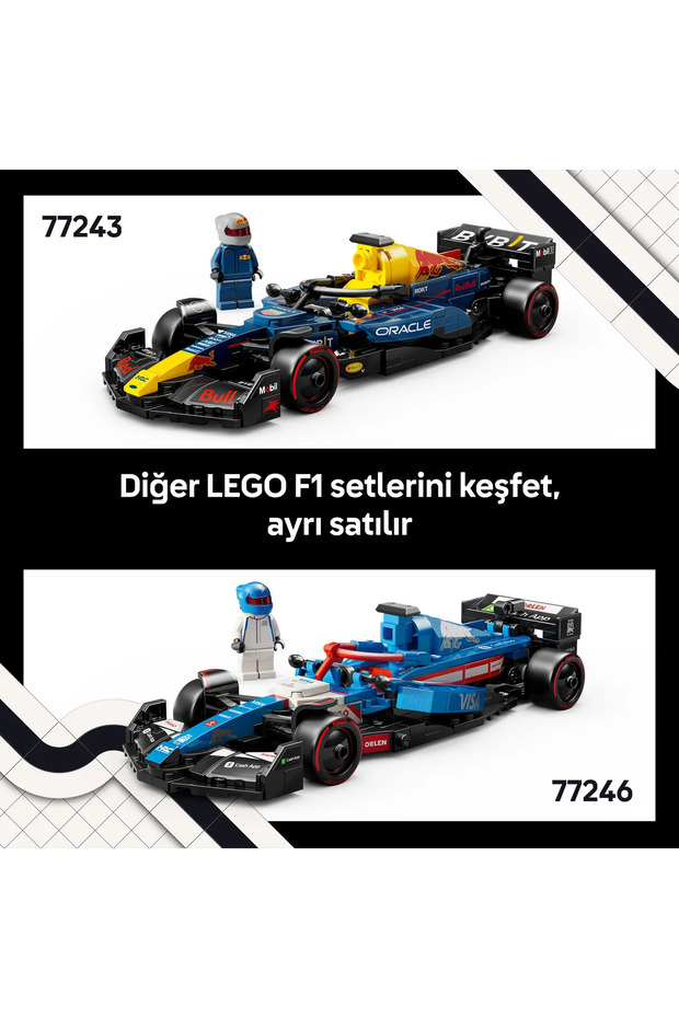 ® Speed Champions Visa Cash App RB VCARB 01 F1® Yarış Arabası 77246 - 18+ Oyuncak Seti (248Pr) - 11