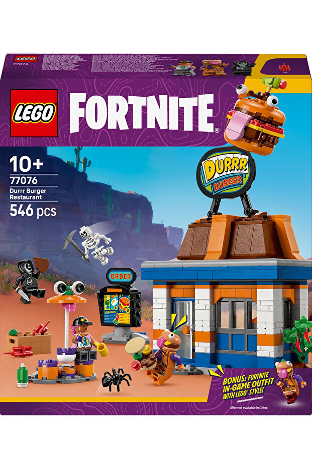 ® Fortnite® Durrr Burger Restoranı 77076 - 10+ Çocuklar için Yaratıcı Oyuncak Yapım Seti (546P) - 4