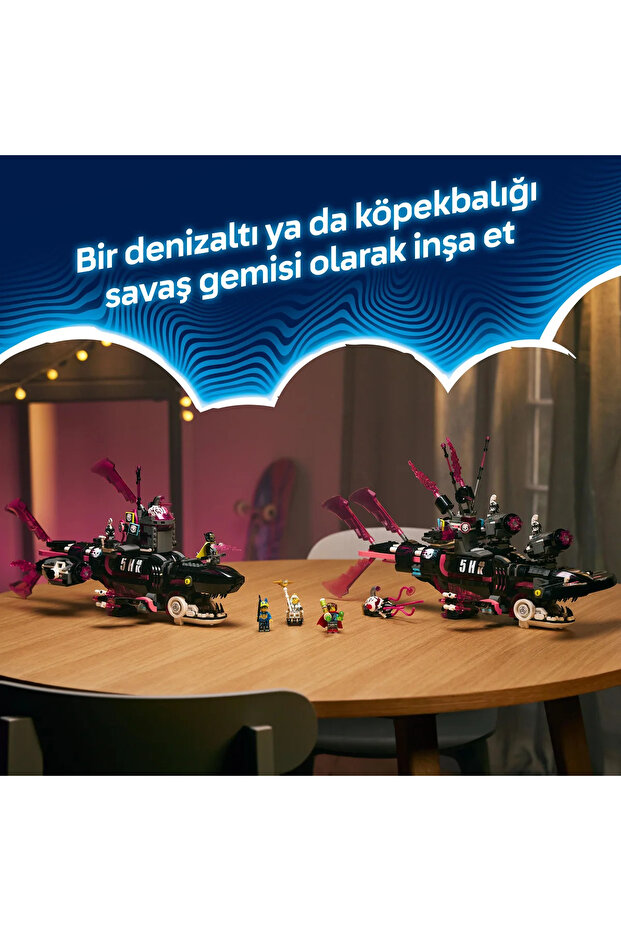 ® DREAMZzz™ Kabus Köpek Balığı Denizaltısı 71500 - 9+ Yaratıcı Oyuncak Yapım Seti (1413P) - 8