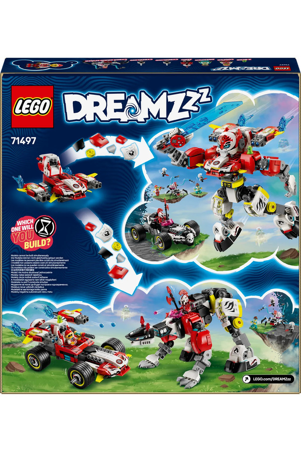 ® DREAMZzz™ Cooper’ın Kaplan Robotu ve Zero’nun Hot Rod Arabası 71497- 9+ Oyuncak Yapım Seti (1006P) - 5