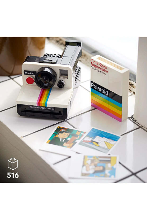 ® Ideas Polaroid One Step SX-70 Kamera 21345 – Yetişkinler için Yaratıcı Model Yapım Seti (516P) - 6
