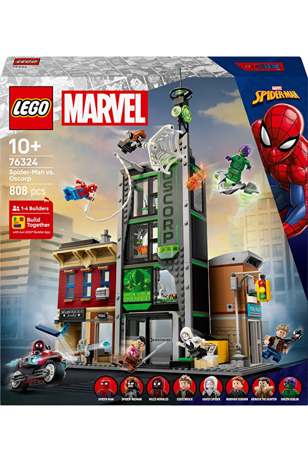 ® ǀ Marvel Örümcek Adam, Oscorp'a Karşı 76324 – 10 Yaş Üzeri Çocuklar için Oyuncak Seti (808p) - 4