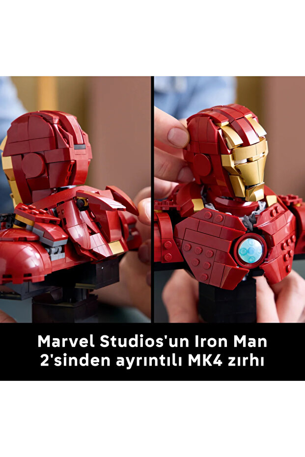® ǀ Marvel Iron Man MK4 Büstü 76327 - Yetişkinler için Koleksiyonluk Model Yapım Seti (436P) - 10