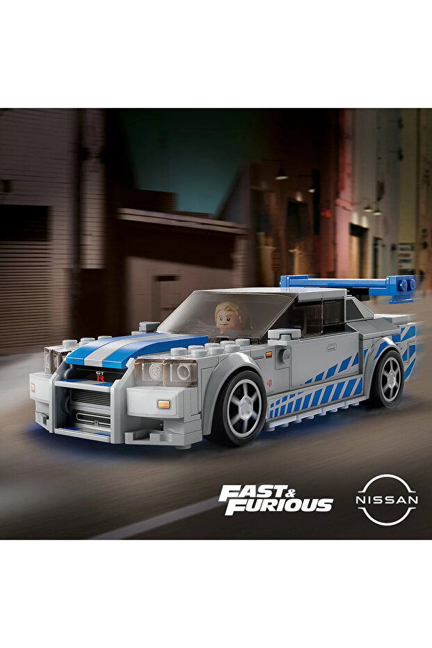 ® Speed Champions 2 Hızlı 2 Öfkeli Nissan Skyline GT-R (R34) 76917 (319 Parça) - 6