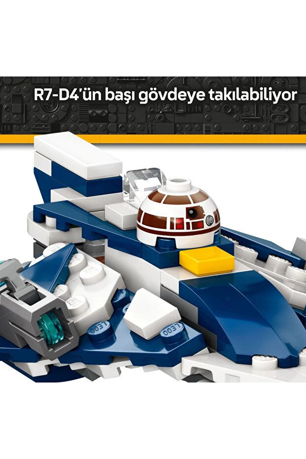 ® Star Wars: Klon SavaşlarıPlo Koon'un Jedi Starfighter™ Mikro Savaşçısı 75400 - 6+ Oyuncak Seti - 9