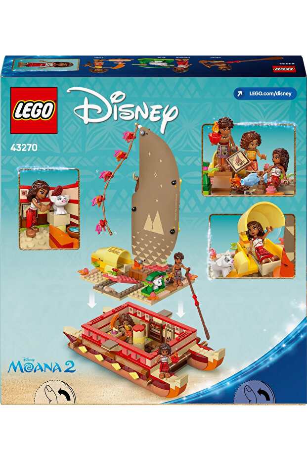 ® ǀ Disney Princess Moana'nın Macera Kanosu 43270 - 6+ Oyuncak Yapım Seti (529Parça) - 5
