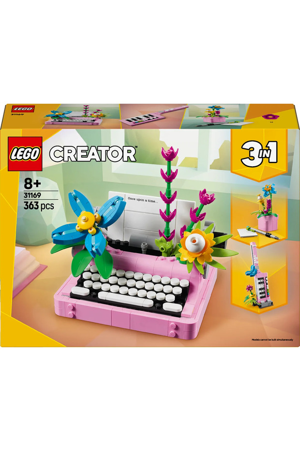 ® Creator 3’ü 1 Arada Çiçekli Daktilo 31169 - 8+ Çocuklar için Yaratıcı Oyuncak Yapım Seti (363P) - 3
