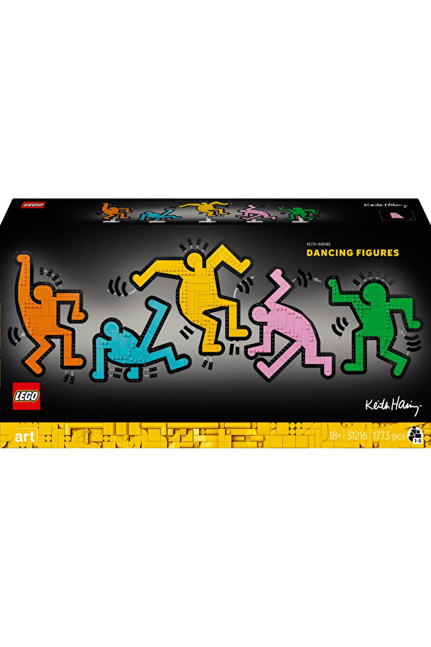 ® Art Keith Haring – Dans Eden Figürler 31216 - Yetişkinler için Model Yapım Seti (1773 Parça) - 4