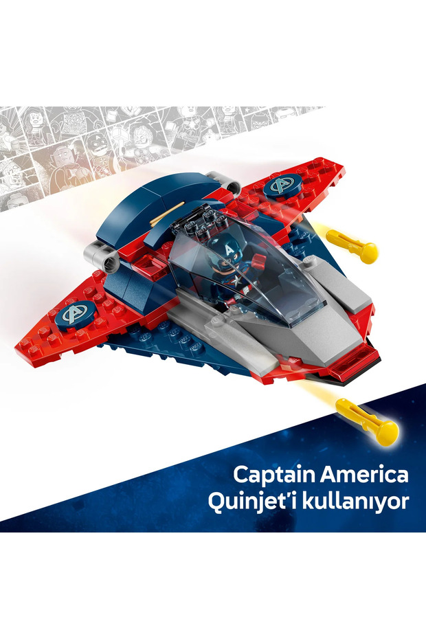 ® ǀ Marvel Kaptan Amerika, Thanos'a Karşı 76319 – 4 Yaş ve Üzeri Çocuklar için Oyuncak Seti(107p) - 9