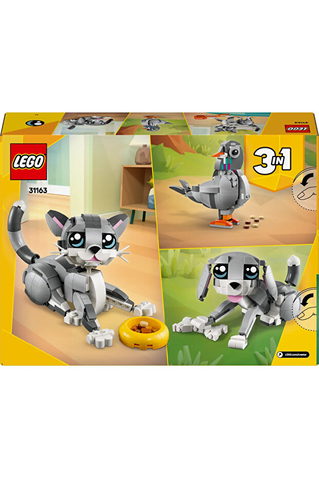 ® Creator 3’ü 1 Arada Oyunbaz Kedi 31163 - 8+ Çocuklar için Oyuncak Yapım Seti (407 Parça) - 5