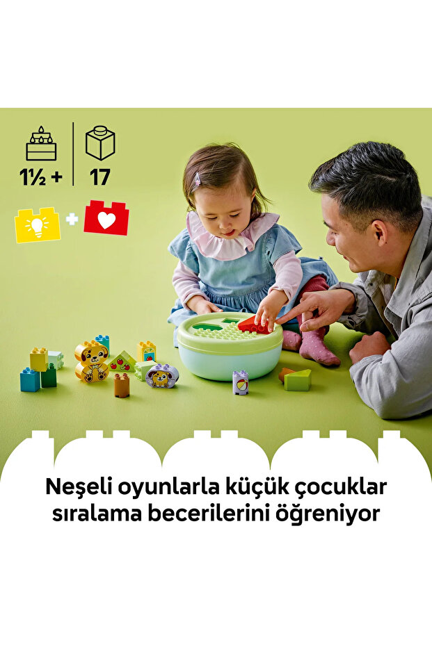 ® DUPLO® İlk Şekil Ayırıcı: Köpek Evi 10441 - 1½+ Çocuklar için Eğitici Oyuncak Yapım Seti (17P) - 6