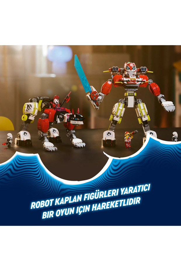 ® DREAMZzz™ Cooper’ın Kaplan Robotu ve Zero’nun Hot Rod Arabası 71497- 9+ Oyuncak Yapım Seti (1006P) - 8
