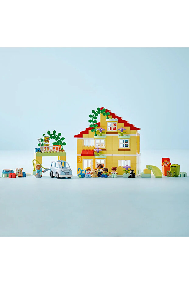 ® DUPLO® Kasabası 3’ü 1 Arada Aile Evi 10994 - 3+ Çocuklar için Eğitici Oyuncak Yapım Seti (218P) - 9