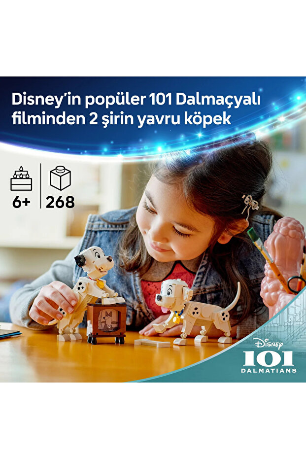 ® ǀ Disney Lucky ve Penny 101 Dalmaçyalı Köpek Yavruları 43271-6+ Yaratıcı Oyuncak Yapım Seti (268P) - 6