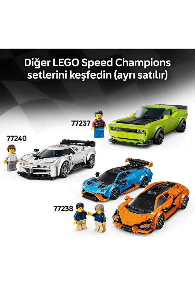 ® Speed Champions Porsche 911 GT3 RS Süper Araba 77239 – 9+ için Oyuncak Araba Yapım Seti (348P) - 11