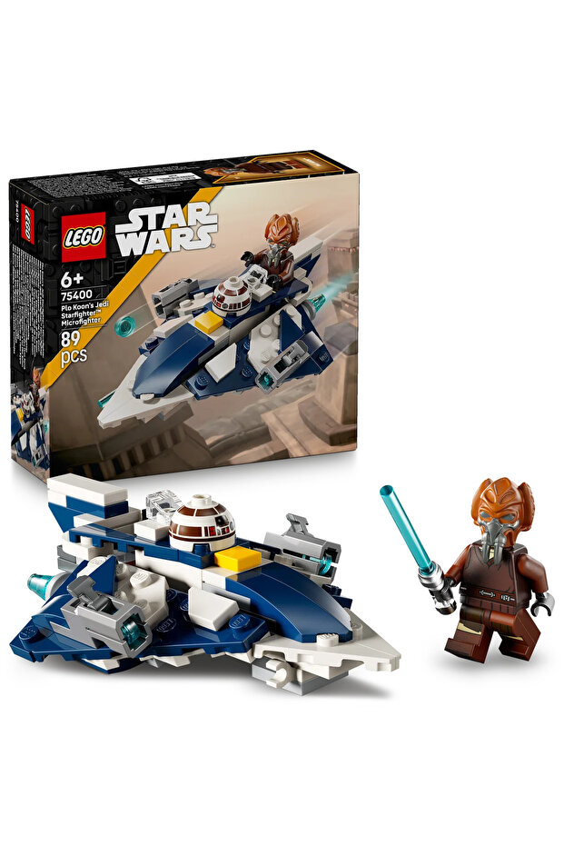 ® Star Wars: Klon SavaşlarıPlo Koon'un Jedi Starfighter™ Mikro Savaşçısı 75400 - 6+ Oyuncak Seti - 1