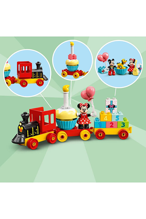 ® DUPLO ® Disney Mickey & Minnie Doğum Günü Treni 10941 Yapım Oyuncağı (22 Parça) - 7