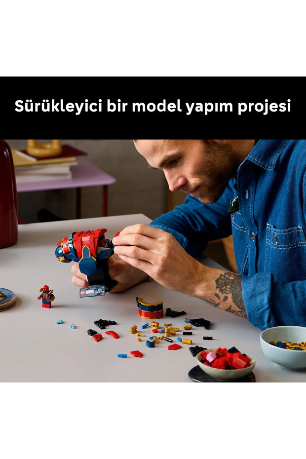 ® ǀ Marvel Iron Örümcek Adam Büstü 76326 – Yetişkinler için Dekoratif Yapım Seti (379 Parça) - 7