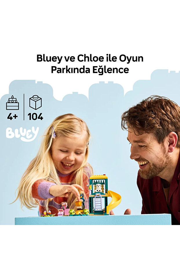 ® Bluey: Bluey ve Chloe ile OyunParkı Eğlencesi 11201 - 4+ Çocuklar için Oyuncak Yapım Seti (104P) - 5