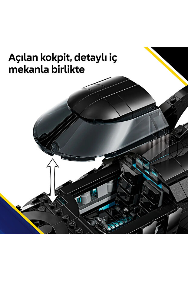 ® DC Batman Batman Forever Batmobile 76304 - 12+ Yaş İçin Oyuncak Yapım Seti (909 Parça) - 6