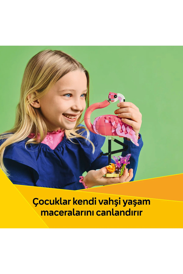 ® Creator 3’ü 1 Arada Vahşi Hayvanlar:Pembe Flamingo 31170 - 8+ Oyuncak Yapım Seti (288Pr) - 7