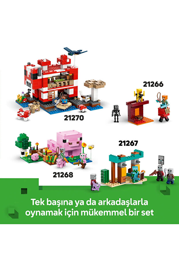 ® Minecraft® Armadillo Maden Keşfi 21269 - 8+ Çocuklar için Yaratıcı Oyuncak Yapım Seti (247P) - 11