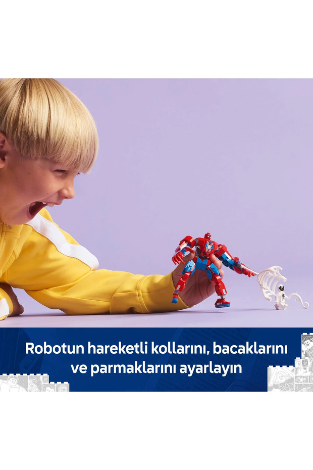 ® Marvel Örümcek Adam Robotu, Anti Venom’a Karşı 76308 - 6+ Yaratıcı Oyuncak Yapım Seti (107P) - 9