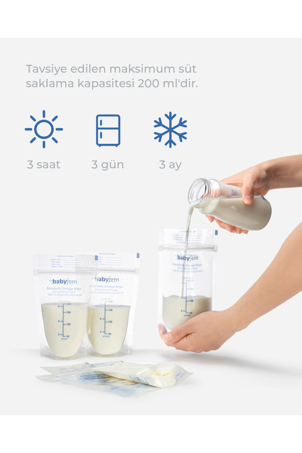 25 Adet Süt Saklama Poşeti - 3