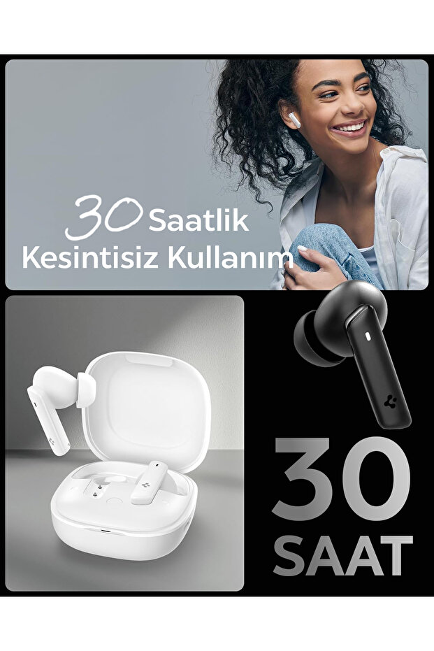 Audio TWS P20 Bluetooth Kablosuz Kulaklık ANC Pro Aktif Gürültü Engelleme 30 Saat Pil Siyah ASD07888 - 8