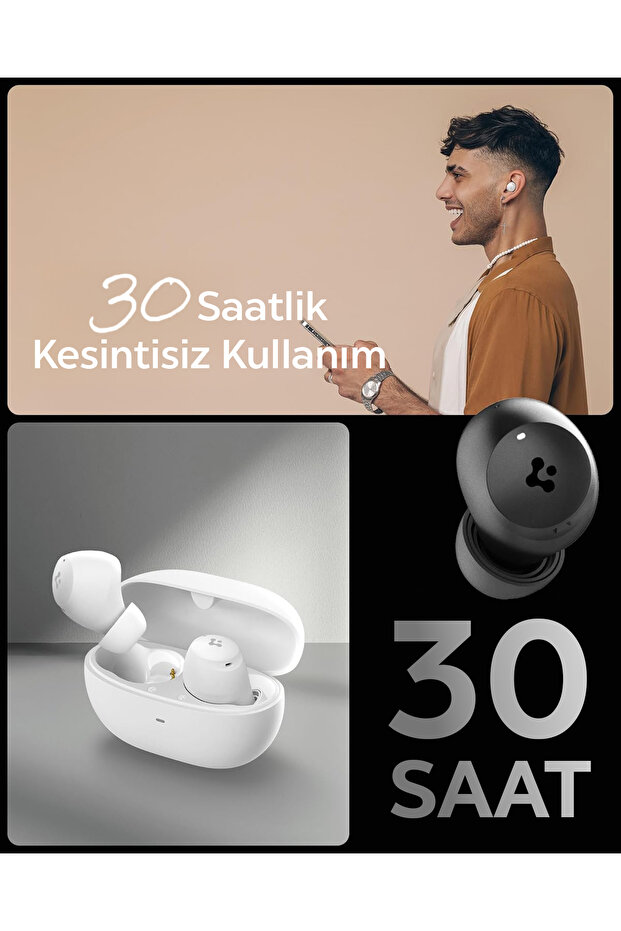 Audio TWS P10 Bluetooth Kablosuz Kulaklık ANC Pro Aktif Gürültü Engelleme 30 Saat Pil Siyah ASD07887 - 8