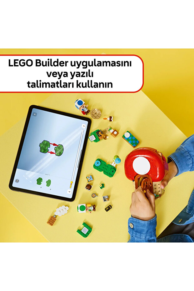 ® Super Mario Toad Evinde Parti 72041 - 7 Yaş Üzeri Çocuklar İçin Oyuncak Seti (276 Parça) - 10
