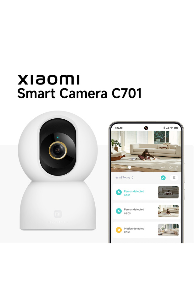 Smart Camera C701 4K Akıllı Güvenlik Kamerası (Xiaomi Türkiye Garantili) - 3