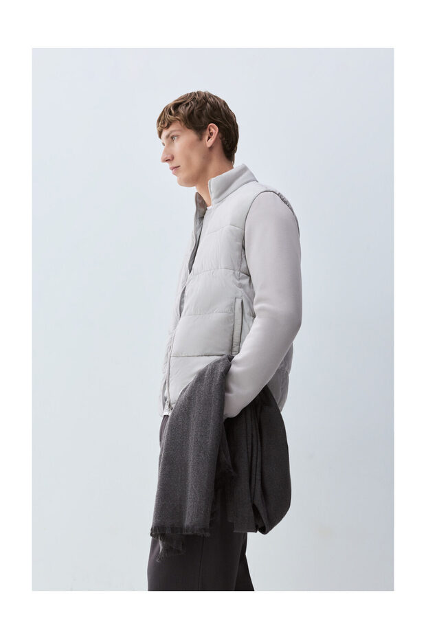 Férfi interlock anyagú, bélelt kabát - 5