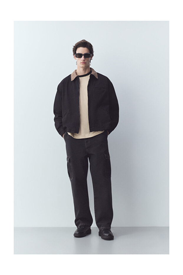 Man Denim Worker Jacket - 2