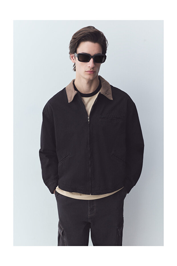 Man Denim Worker Jacket - 10