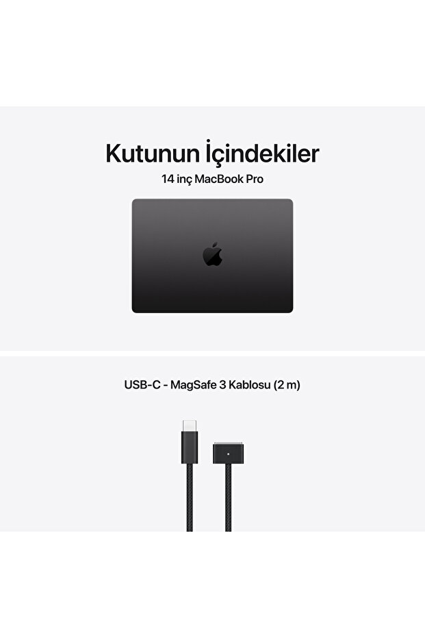14" MacBook Pro: Apple M5 chip 10‑core CPU 10‑core GPU, 16GB, 512GB SSD - Uzay Siyahı - 9