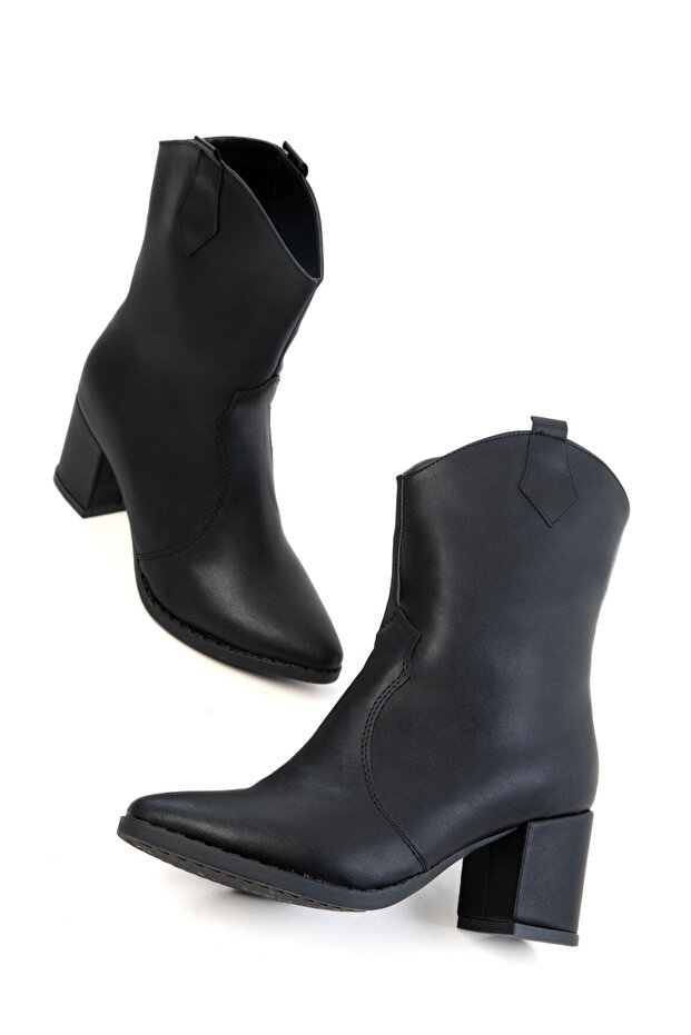 Siyah Kadın Bot & Bootie 15615 - 5