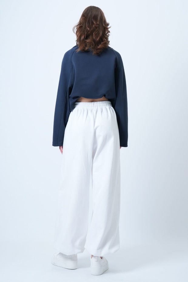 Beyaz Oversize Jogger Eşofman Altı ALC-X14610 - 6