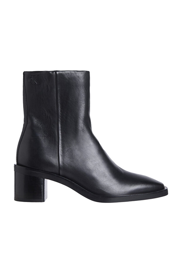 BLOCK HEEL ZIP BOOT LTH - 3